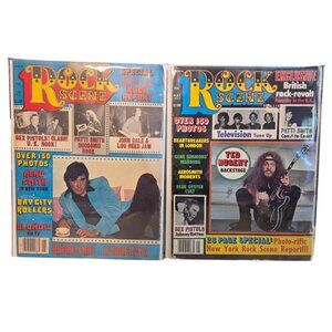 Vintage Rock Scene Magazines Featuring Ted Nugent & AeroSmith May 1977